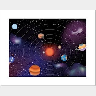 Solar system Posters and Art